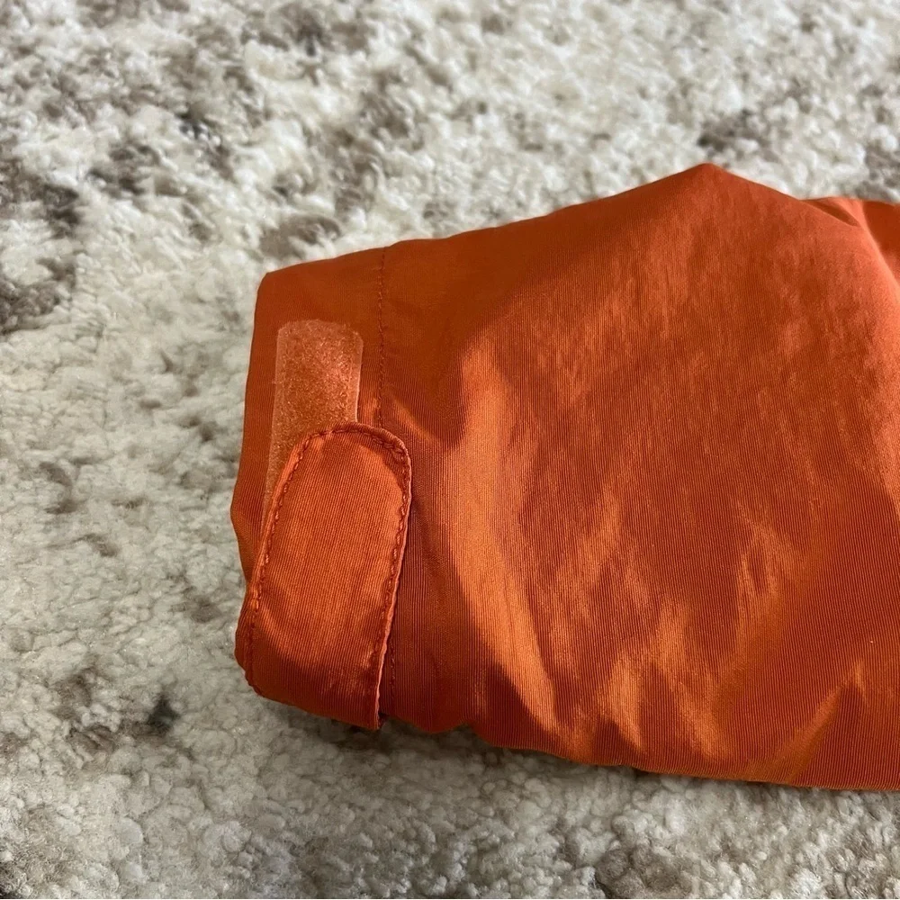 Gap Kids Orange Windbreaker Rain Lightweight Hooded Jacket size large 10